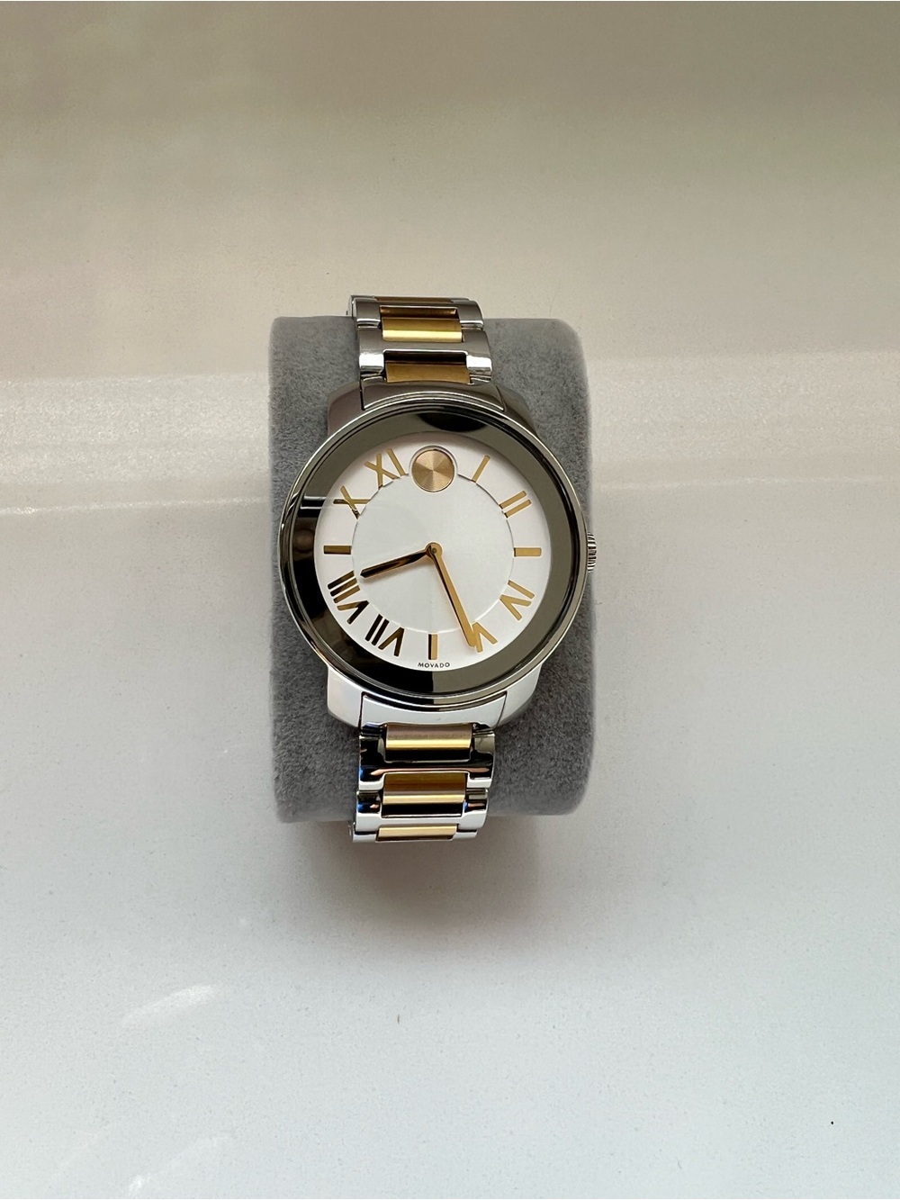 Movado Two-Tone Silver and Gold Museum Dial Watch